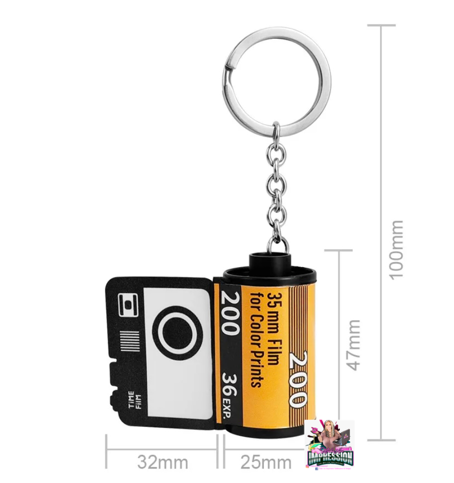 Sublimation Camera Roll Keychain