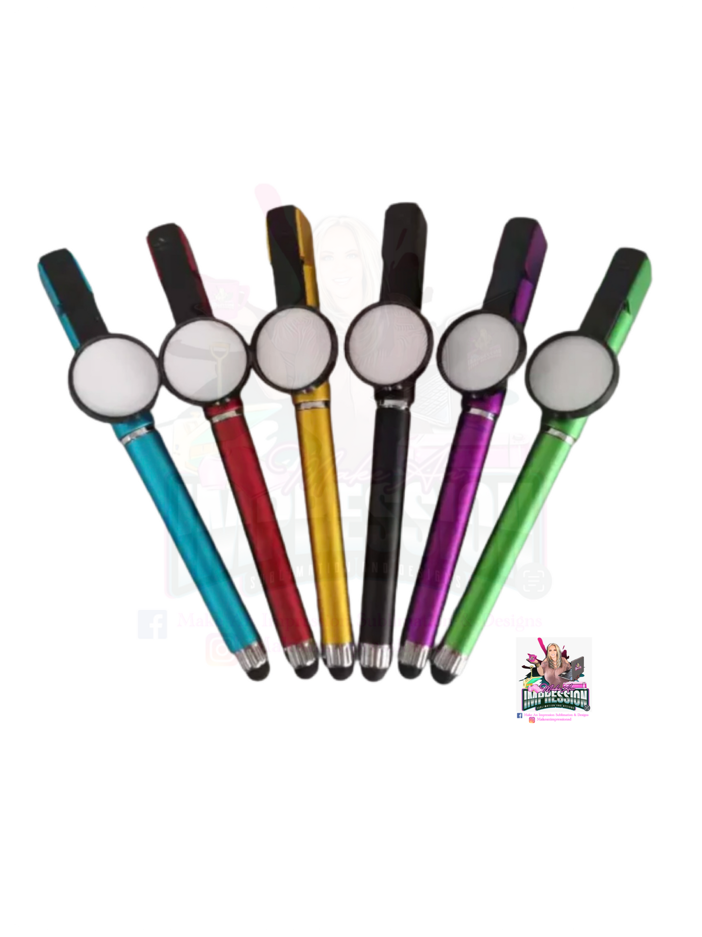 Sublimation Blank Ball Pen w/Stylus