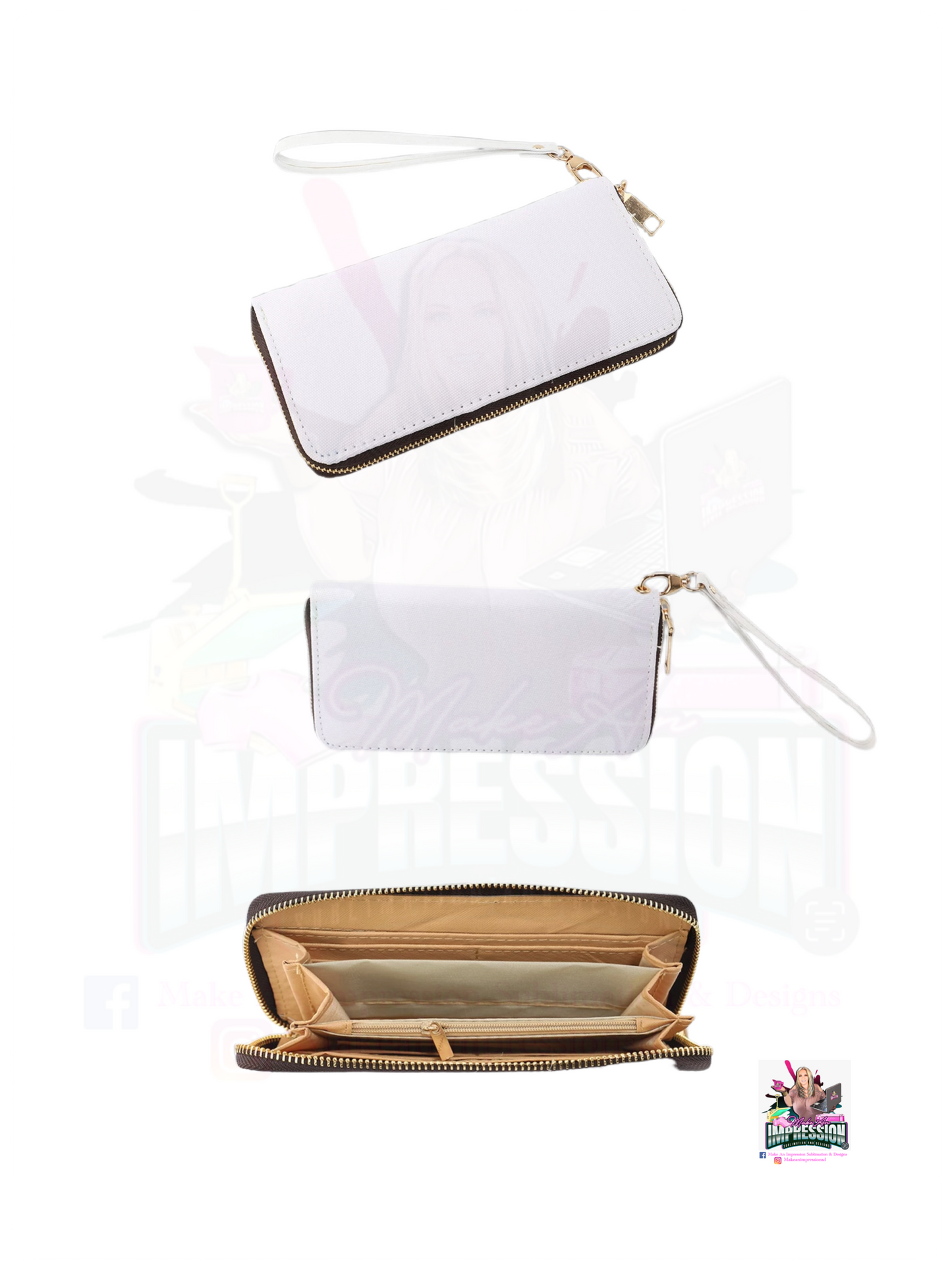 Sublimation Women’s Wallet, PU Leather, Single-side Wallet and Photo Card holder