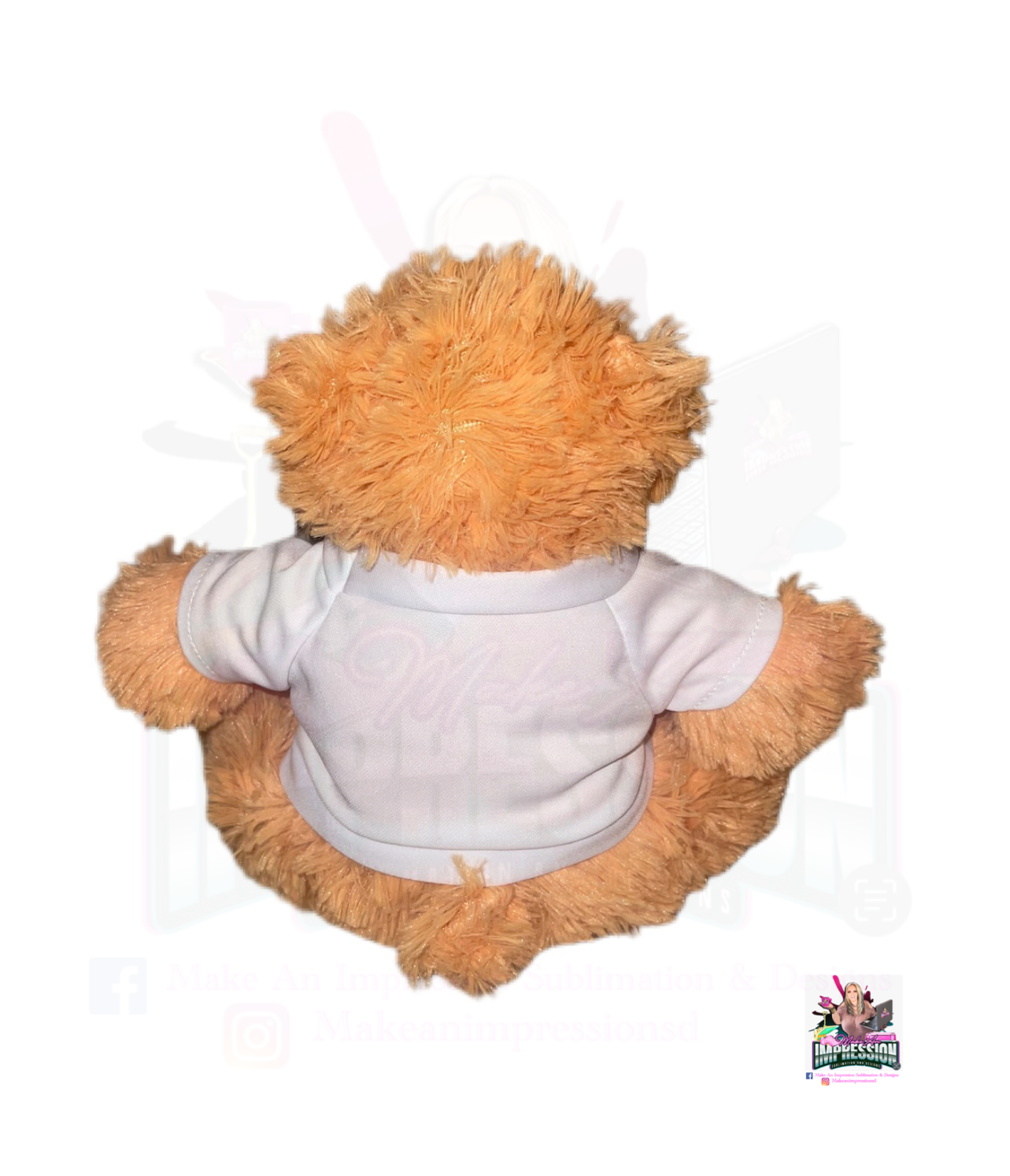Sublimation Blank Teddy Bear Fluffy