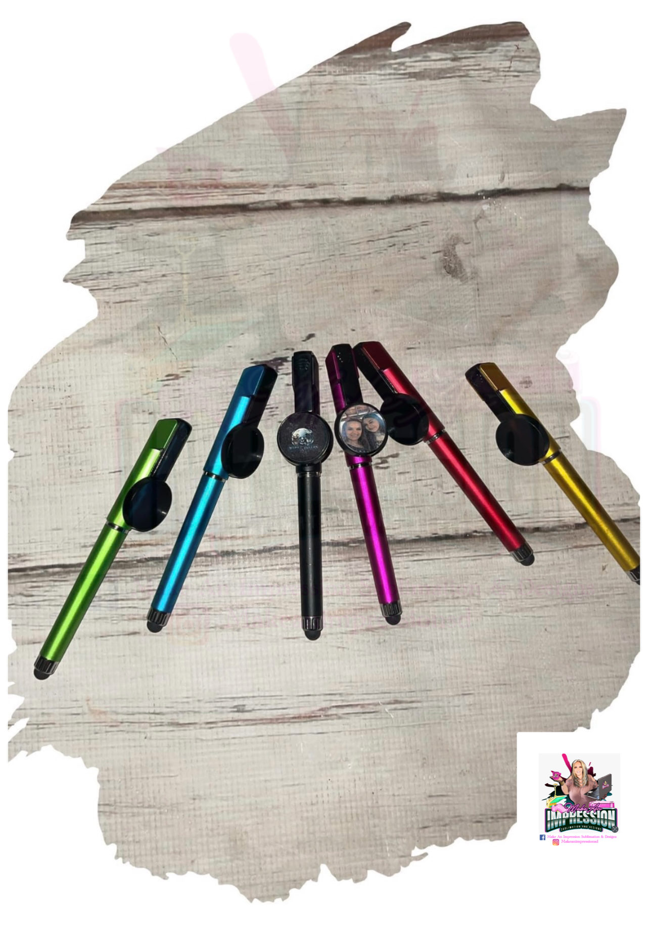 Sublimation Blank Ball Pen w/Stylus