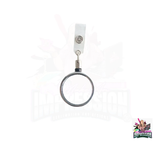 Sublimation Blank Retractable Metal Badge Reel