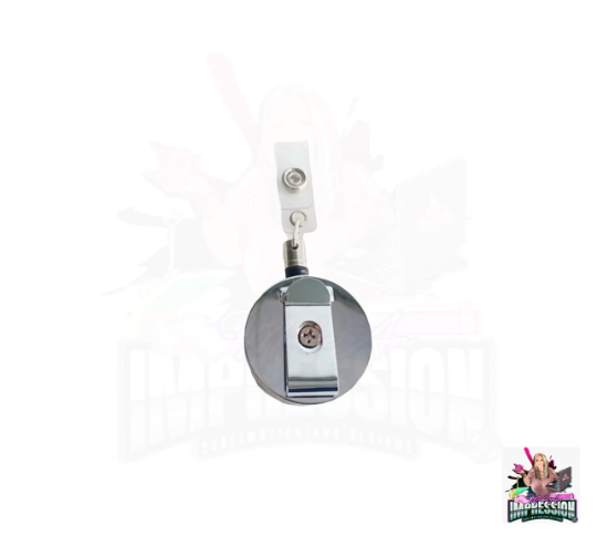 Sublimation Blank Retractable Metal Badge Reel