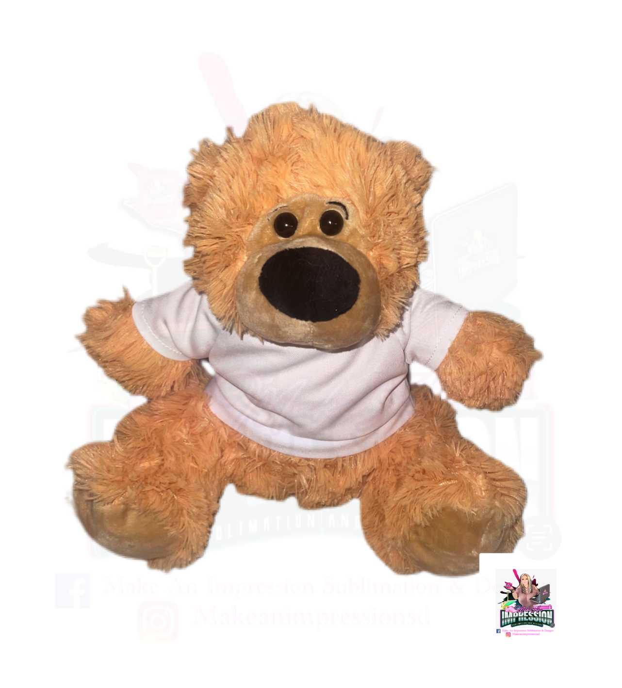 Sublimation Blank Teddy Bear Fluffy