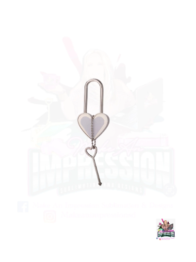 Sublimation Blank keychain Heart Locketu
