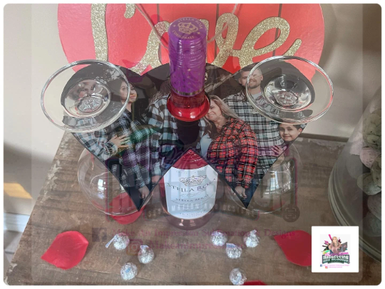 Sublimation Blank MDF Wood Oval Wine Glass Holder