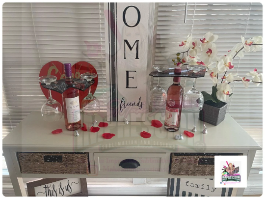 Sublimation Blank MDF Wood Oval Wine Glass Holder