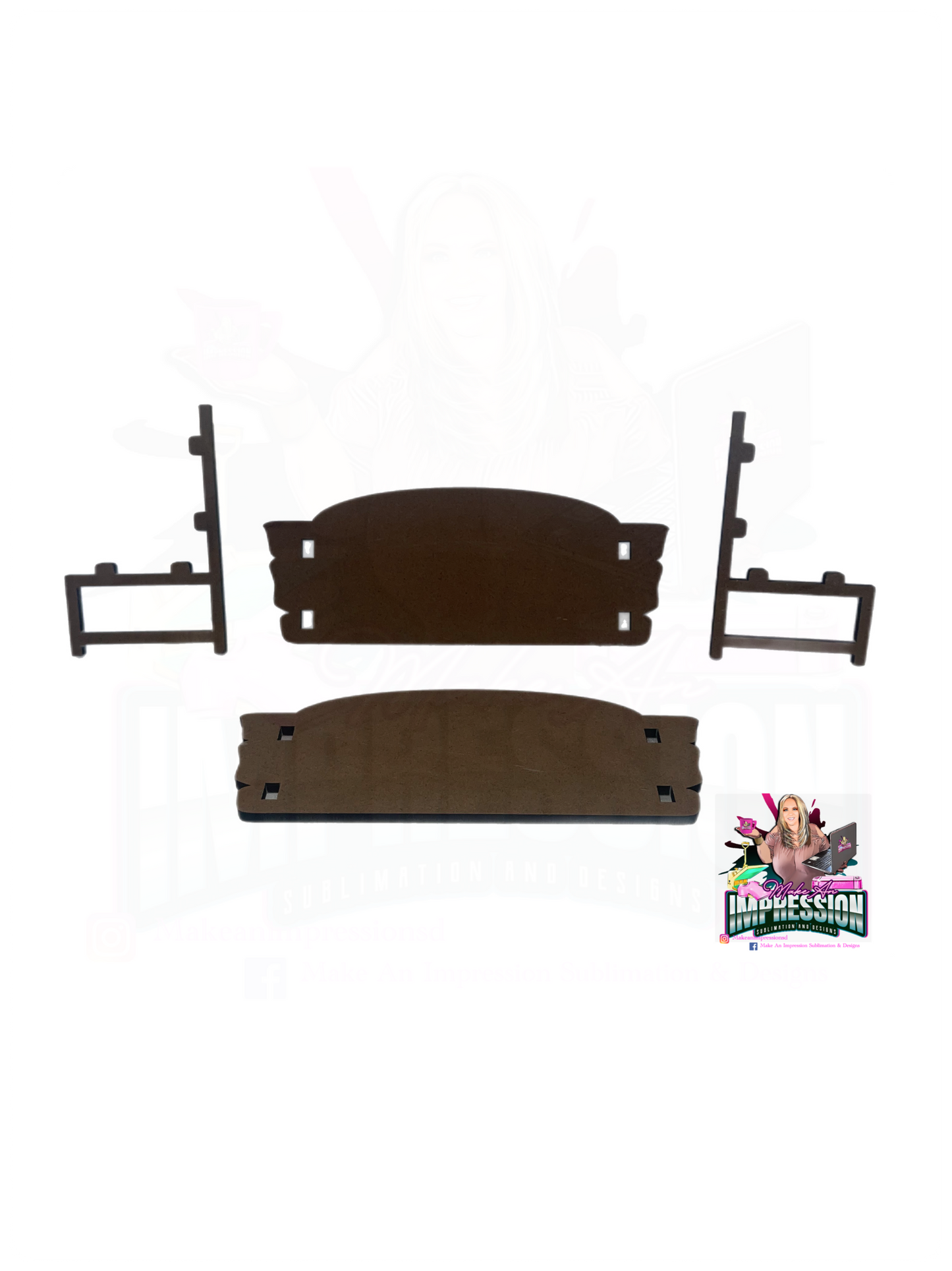 Sublimation Blank Memorial Bench
