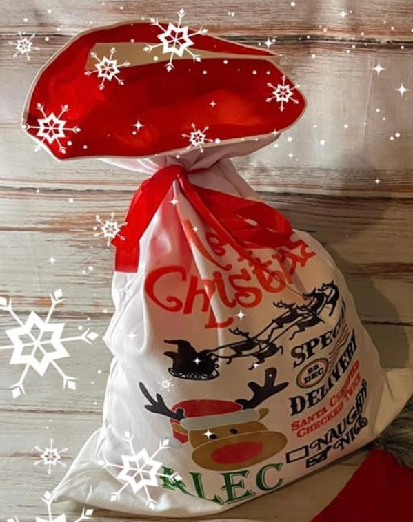 Sublimation Blank Santa Bag