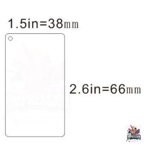 Sublimation or Vinyl Acrylic Transparent Keychain (12ct)
